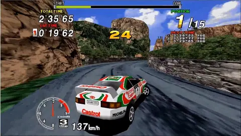 Captura de tela de Sega Rally Championship (1 de 3)