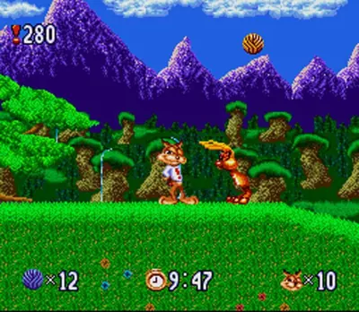 Captura de tela de Bubsy in Claws Encounters of the Furred Kind (2 de 4)