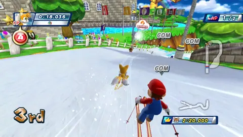 Captura de tela de Mario & Sonic at the Olympic Winter Games (2 de 4)