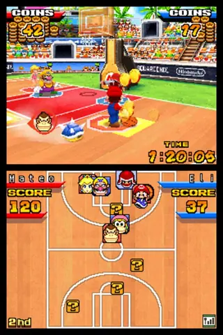 Captura de tela de Mario Hoops 3-on-3 (2 de 4)