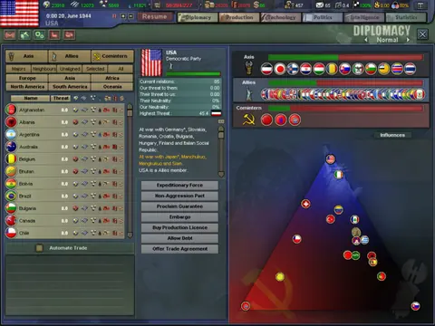 Captura de tela de Hearts of Iron III (3 de 4)