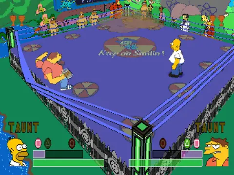 Captura de tela de The Simpsons Wrestling (1 de 2)