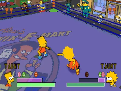 Captura de tela de The Simpsons Wrestling (2 de 2)
