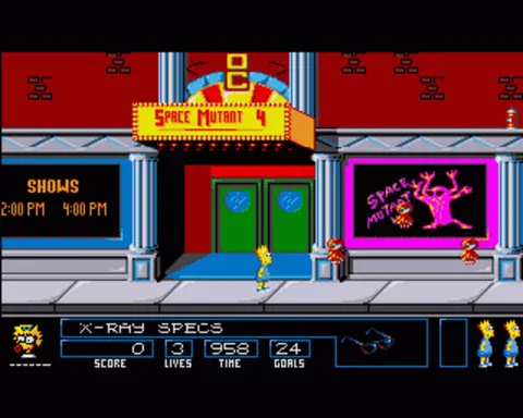 Captura de tela de The Simpsons: Bart vs. The Space Mutants (1 de 2)