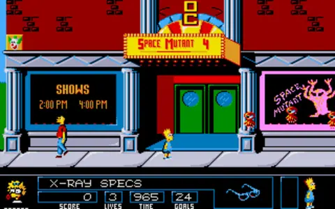 Captura de tela de The Simpsons: Bart vs. The Space Mutants (2 de 2)