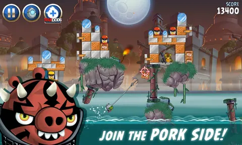 Captura de tela de Angry Birds Star Wars II (3 de 4)