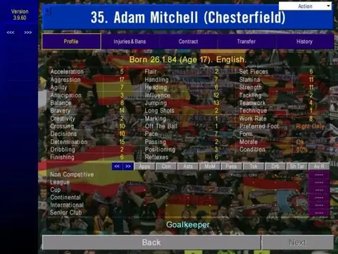 Captura de tela de Championship Manager: Season 01/02 (2 de 3)