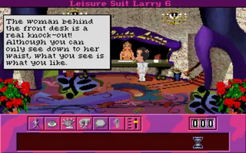 Captura de tela de Leisure Suit Larry 6: Shape Up or Slip Out! (1 de 4)