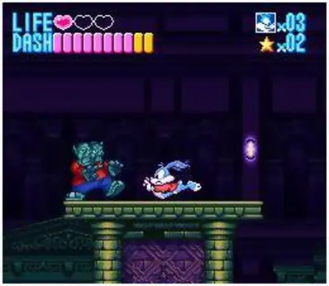 Captura de tela de Tiny Toon Adventures: Buster Busts Loose! (3 de 4)