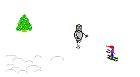 Captura de tela de SkiFree (3 de 4)