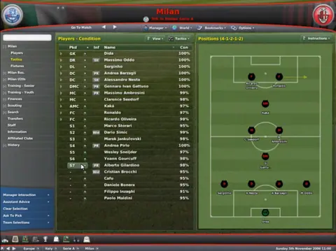 Captura de tela de Football Manager 2007 (2 de 3)