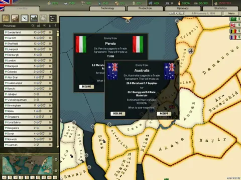 Captura de tela de Hearts of Iron II (2 de 3)