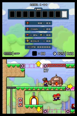 Captura de tela de Mario vs. Donkey Kong 2: March of the Minis (2 de 4)