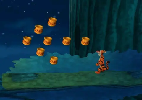 Captura de tela de Disney's Tigger's Honey Hunt (2 de 2)