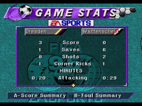 Captura de tela de FIFA Soccer 95 (3 de 3)