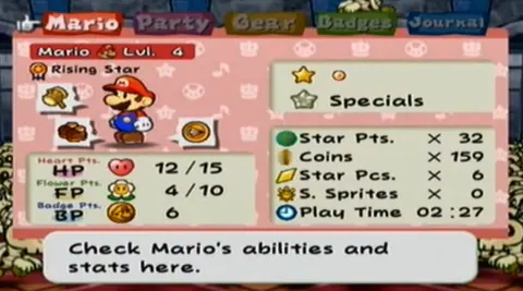 Captura de tela de Paper Mario: The Thousand-Year Door (2 de 4)