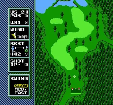 Captura de tela de NES Open Tournament Golf (2 de 4)