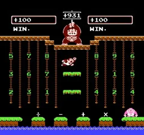 Captura de tela de Donkey Kong Jr. Math (2 de 4)