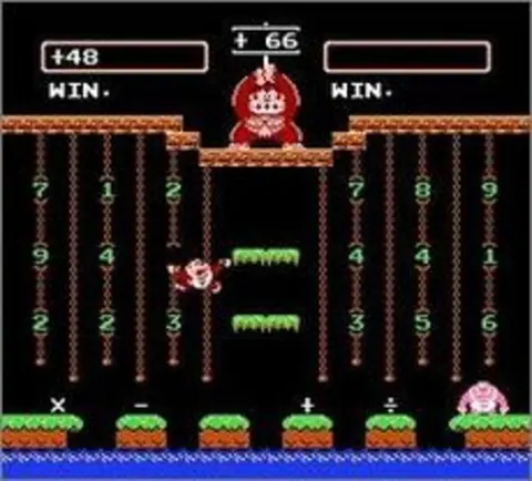 Captura de tela de Donkey Kong Jr. Math (1 de 4)