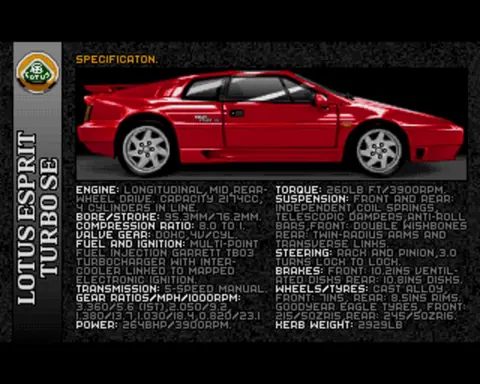 Captura de tela de Lotus Esprit Turbo Challenge (3 de 4)