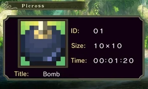 Captura de tela de My Nintendo Picross: The Legend of Zelda Twilight Princess (2 de 4)