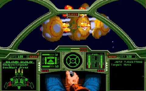 Captura de tela de Wing Commander II: Vengeance of the Kilrathi (1 de 4)
