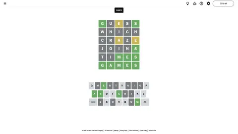 Captura de tela de Wordle (1 de 4)