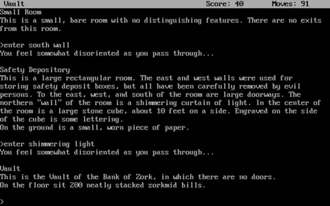 Captura de tela de Zork II: The Wizard of Frobozz (3 de 3)