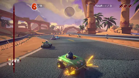 Captura de tela de Garfield Kart: Furious Racing (2 de 4)