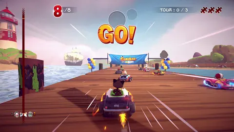 Captura de tela de Garfield Kart: Furious Racing (4 de 4)