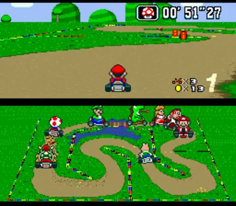 Captura de tela de Super Mario Kart (3 de 4)