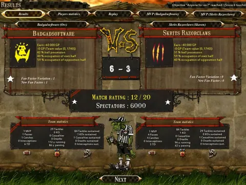 Captura de tela de Blood Bowl (3 de 3)