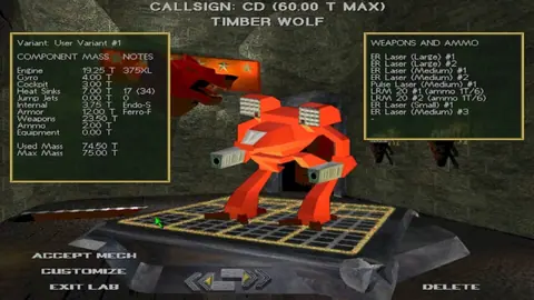 Captura de tela de MechWarrior 2: 31st Century Combat (4 de 4)