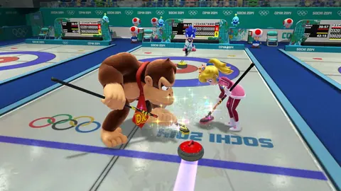 Captura de tela de Mario & Sonic at the Sochi 2014 Olympic Winter Games (3 de 4)
