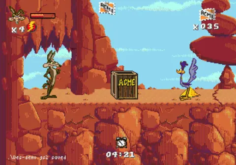 Captura de tela de Desert Demolition Starring Road Runner and Wile E. Coyote (2 de 3)
