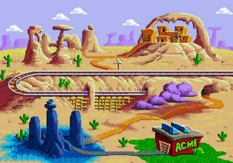 Captura de tela de Desert Demolition Starring Road Runner and Wile E. Coyote (3 de 3)