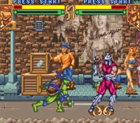 Captura de tela de Teenage Mutant Ninja Turtles: Tournament Fighters (3 de 4)