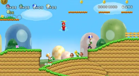 Captura de tela de New Super Mario Bros. Wii (2 de 4)
