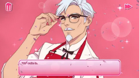 Captura de tela de I Love You, Colonel Sanders! A Finger Lickin' Good Dating Simulator (1 de 4)
