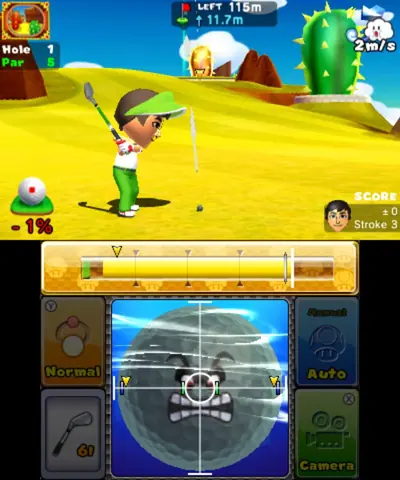 Captura de tela de Mario Golf: World Tour (3 de 4)