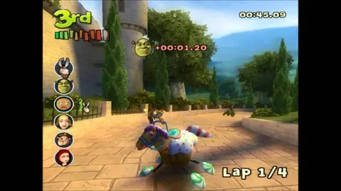 Captura de tela de Shrek Smash n' Crash Racing (2 de 2)