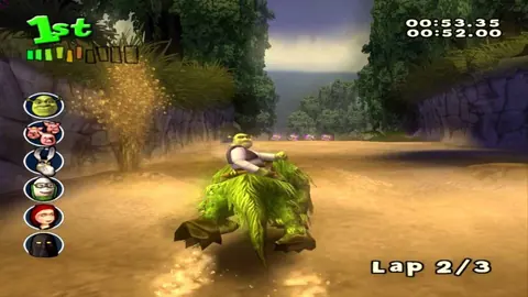 Captura de tela de Shrek Smash n' Crash Racing (1 de 2)