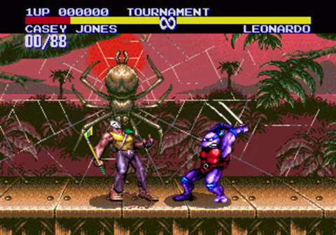 Captura de tela de Teenage Mutant Ninja Turtles: Tournament Fighters (2 de 3)