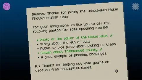 Captura de tela de Delores: A Thimbleweed Park Mini-Adventure (4 de 4)