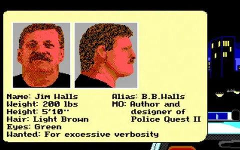 Captura de tela de Police Quest II: The Vengeance (2 de 4)