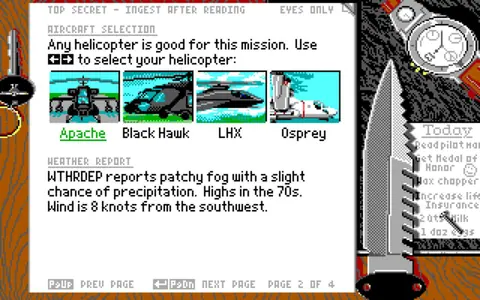 Captura de tela de LHX: Attack Chopper (3 de 4)