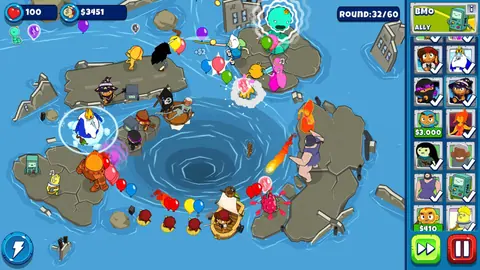 Captura de tela de Bloons Adventure Time TD (1 de 4)