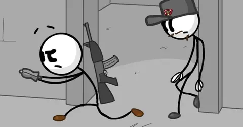 Captura de tela de Henry Stickmin: Fleeing the Complex (3 de 4)