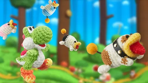 Captura de tela de Poochy & Yoshi's Woolly World (1 de 4)